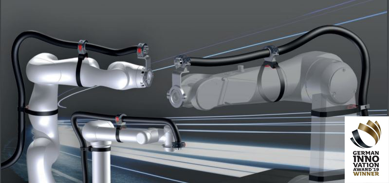 Flexibilní systém držáků pro univerzální použití na různých typech robotů.